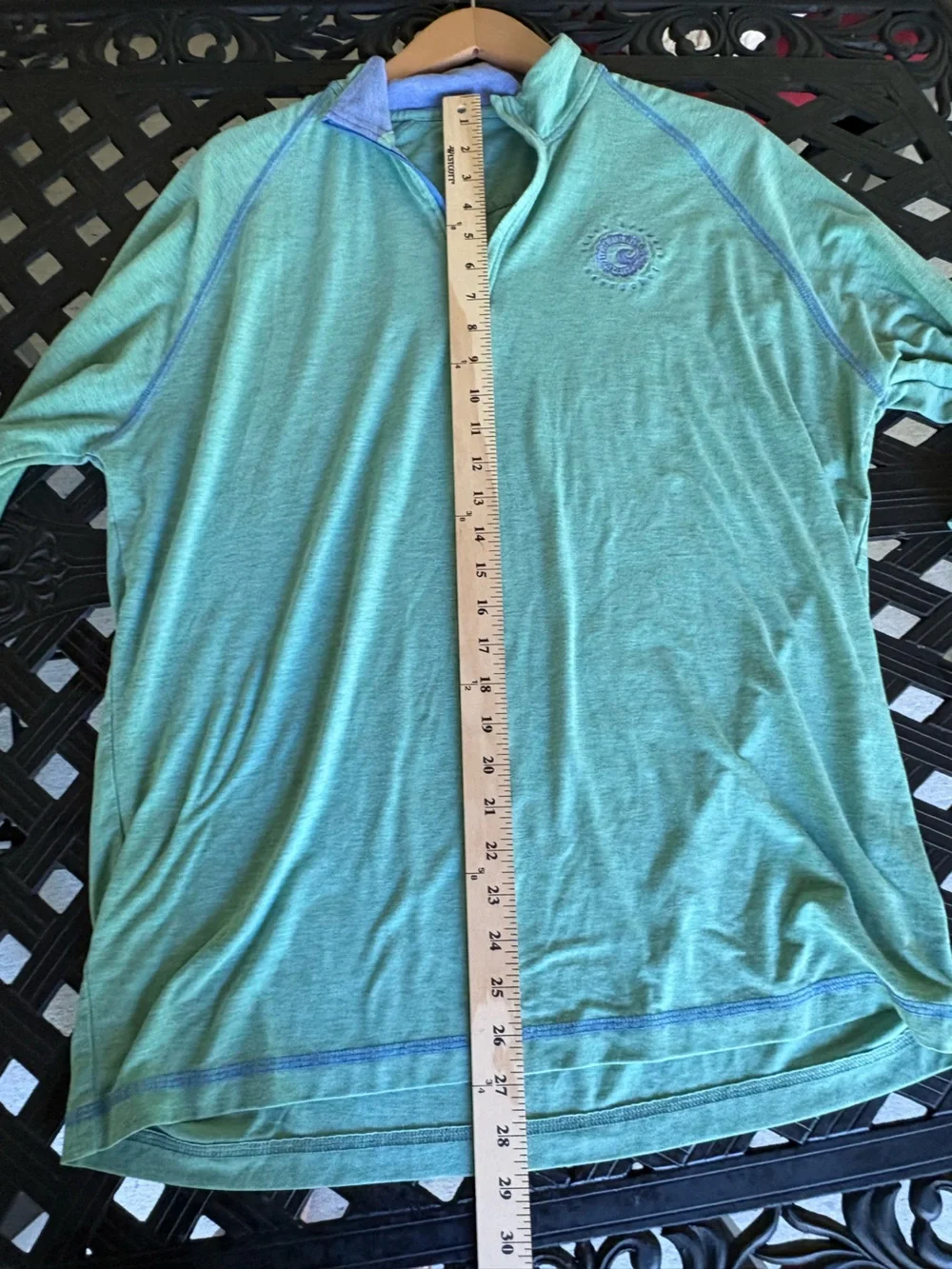 johnnie-O Cisco Brewers Nantucket Mint Green Long-Sleeve Quarter-Zip Rash Guard